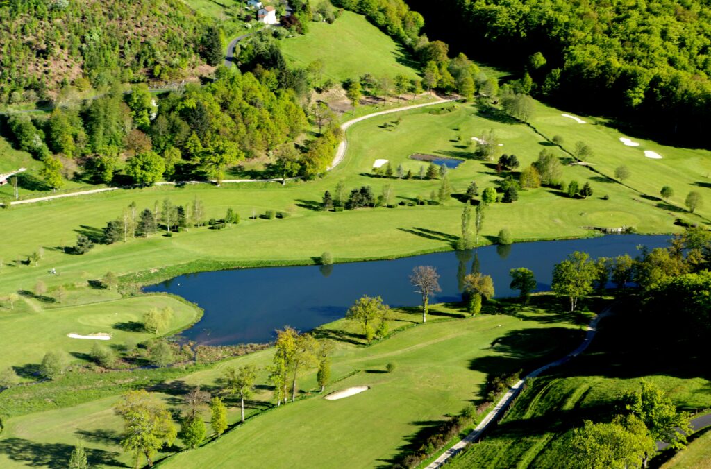 vue panoramique golf de Vézac